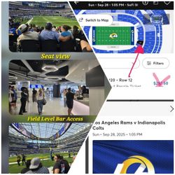Colts V RAMS 2 Seats