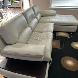 Modern Leather Sectional right side