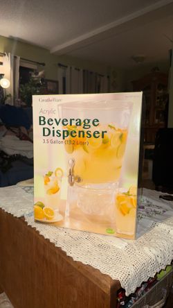 Creative ware acrylic beverage dispenser 3.5 gallons