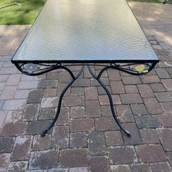 Glass Top Table