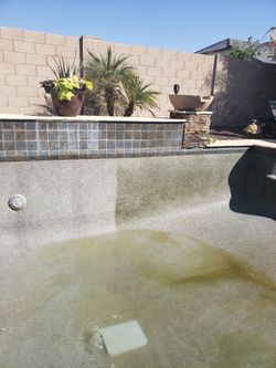POOL DRAINS ACID/CHLORINE RIMSE AND TILE CLEANING