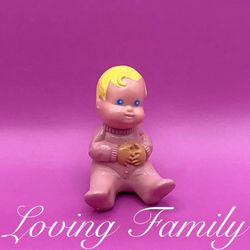 Vintage Fisher Price Loving Family Dream Dollhouse Blonde Baby Girl Doll Figure  