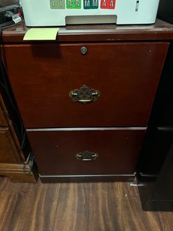 Wooden file cabinet