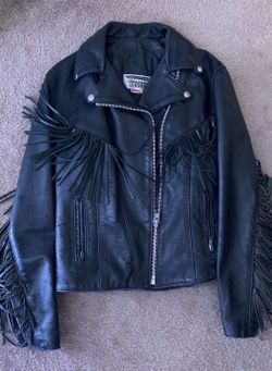 Dallas Premium Leather Vintage Fringe Jacket mint condition