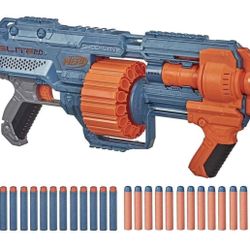 Nerf Elite 2.0 Shockwave RD-15 Blaster, 30 Nerf Darts, 15-Dart Rotating Drum, Pump-Action Slam Fire, Built-in Customising Capabilities 7.9 x 67.3 x 30