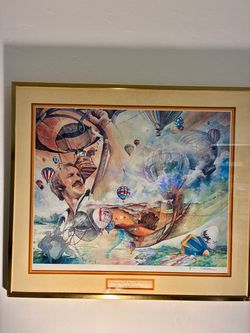 1975 Bahamas U.S. Balloon Classic Commemorative Framed Print