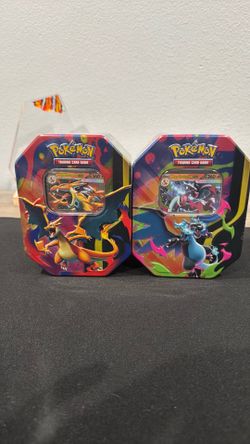 Pokemon Cards Mega Charizard X & Y Tin