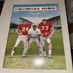 Vintage & Rare 1968 University Of Georgia Bulldogs Football Program NMT