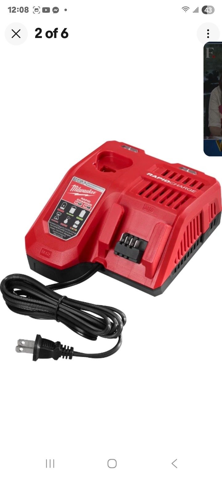 MILWAUKEE M12 And M18 Multi-voltage Rapid Charger, BRAND NEW $89
