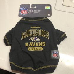 NFL Baltimore Ravens Dog Tee Shirt Small