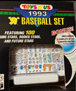 Topps Toys “R” Us  Baseball Card Set. 1993 100 Card Set.  Brand New in Box.  2 Available.  Only $10.00 each