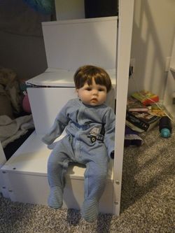 Reborn Dolls, Stroller, Carseat, Bin Of Clothes