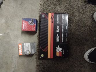 K&N Washable Air Filter/ Fram TG7317 Oil Filter/Duralast Thermostat