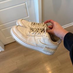 White Nike Air Force 1s