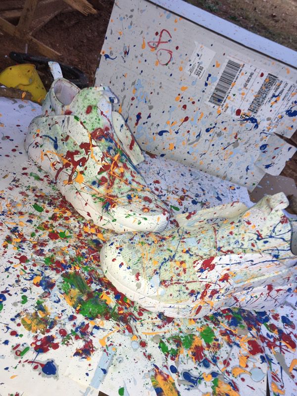 Custom Paint Splatter Huaraches for Sale in Kennesaw, GA - OfferUp
