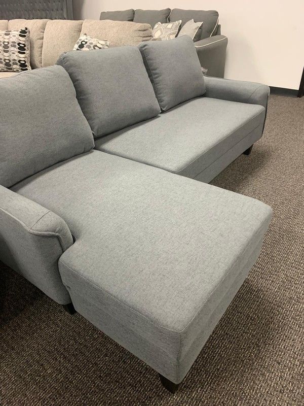 Jarreau Living Room Set In Gray ,Sofa And Chair 