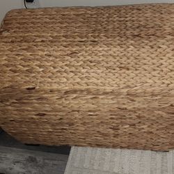 Wicker/rattan Inspired, Lined Storage Chest