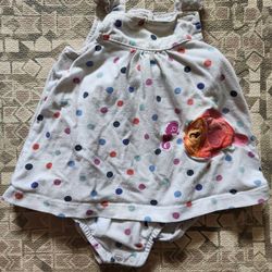 Carter's 12M Girl's Under the Sea Fish Multicolor Bubbles Snapbutton Bodysuit