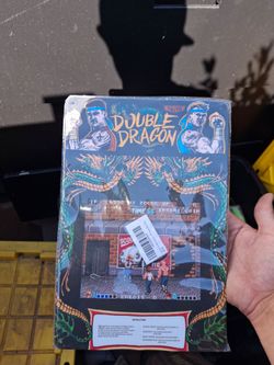 Double Dragon arcade metal tin sign