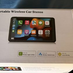 Apple CarPlay/ Android Auto Portable Wireless Car Stereo 