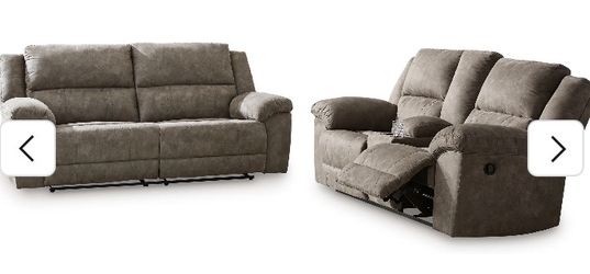 Laresview Fossil Reclining Living Room Set
