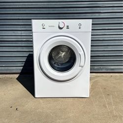 3.5 cu. ft. vented Front Load Stackable Electric Compact Dryer in White with Multiple Drying Modes, Exhaust Hose