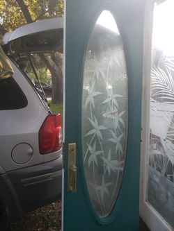 36x96 Etched glass Door