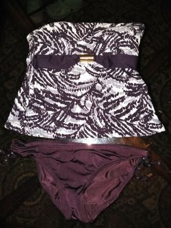 Dark purple girl swimsuit