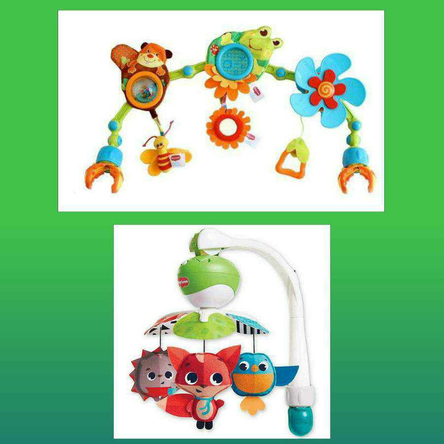 Two Like New Tiny Love Portable Toys for Strollers and Car Seats