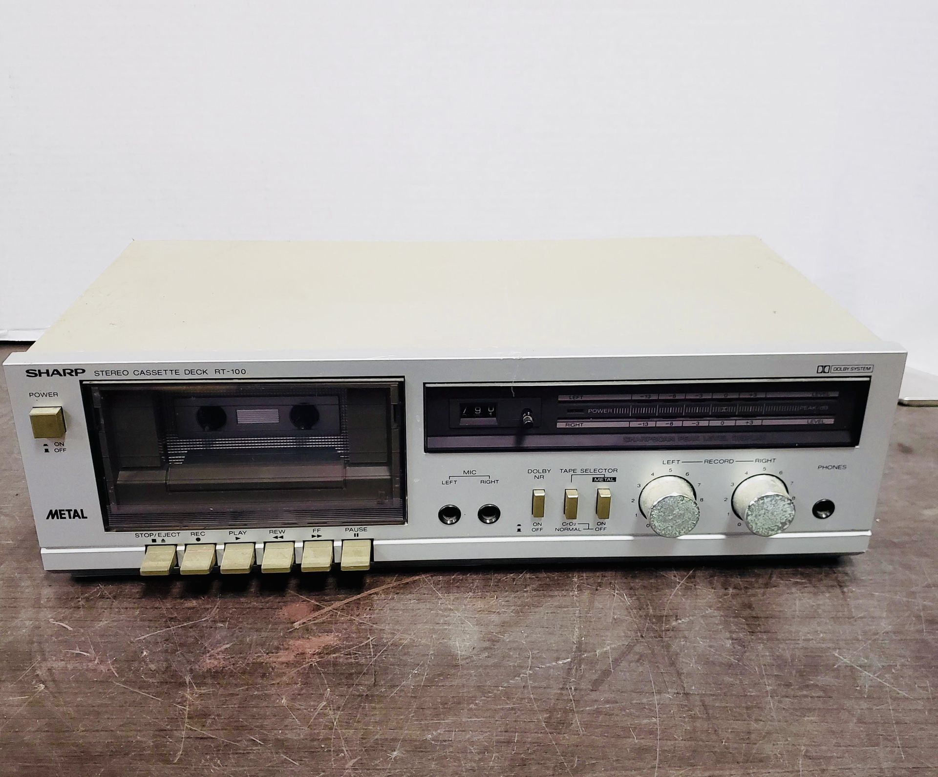 Sharp Stereo Cassette Deck RT-100
