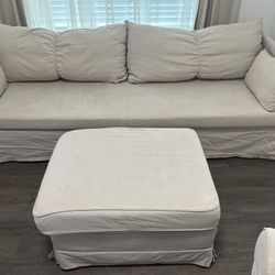 IKEA couch/ottoman set