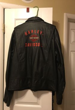 Harley Davidson black leather jacket