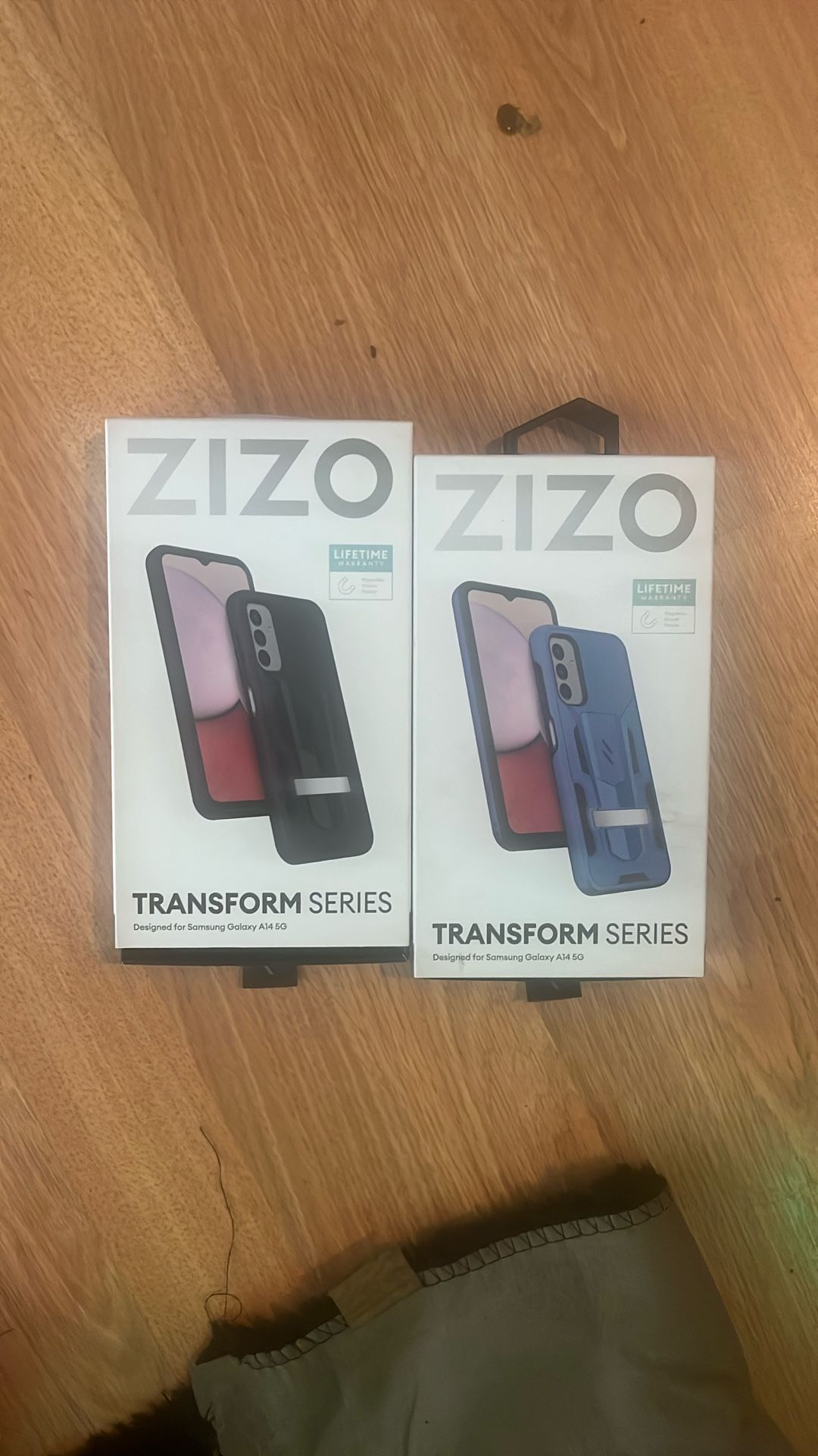 2 For 1 Deal Color Black And Blue ZizoTransform Series Designed For Samsung Galaxy A14 5G