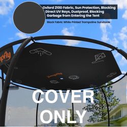 NEW Trampoline Shade Cover -14FT 8 Poles Recreational Trampoline Tent Cover - Fits Round Trampoline
