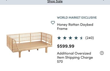 World Market Rattan Daybed