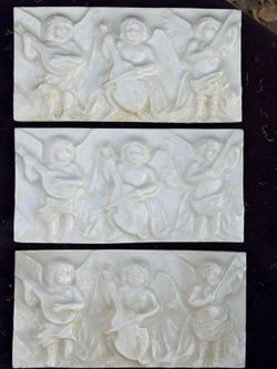 Three Angelic Decorative Tiles