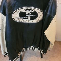 Wuwear Leather Jacket ..Wu Tang
