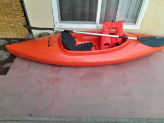 Kayak Boat Paddles Life Jacket Entertainment Hobbies Camping Outdoors Fishing