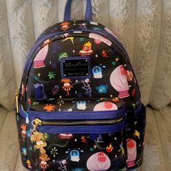 Loungefly Disney Inside Out 2 Anxiety Charm Loungefly Backpack NWT 