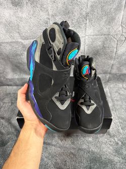 SIZE 8 | JORDAN 8 AQUA WITH BOX | PRE-OWNED
