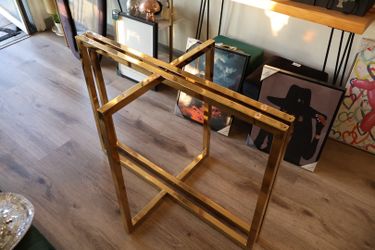 Gold Metal Table Base for Glass tops