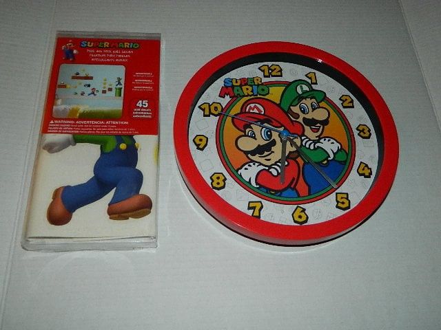 Super Mario Clock and Decals you get both!!I