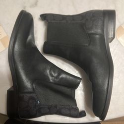 Coach heel boots