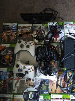 Xbox 360 with 22 games four controllers and the Kinect $175