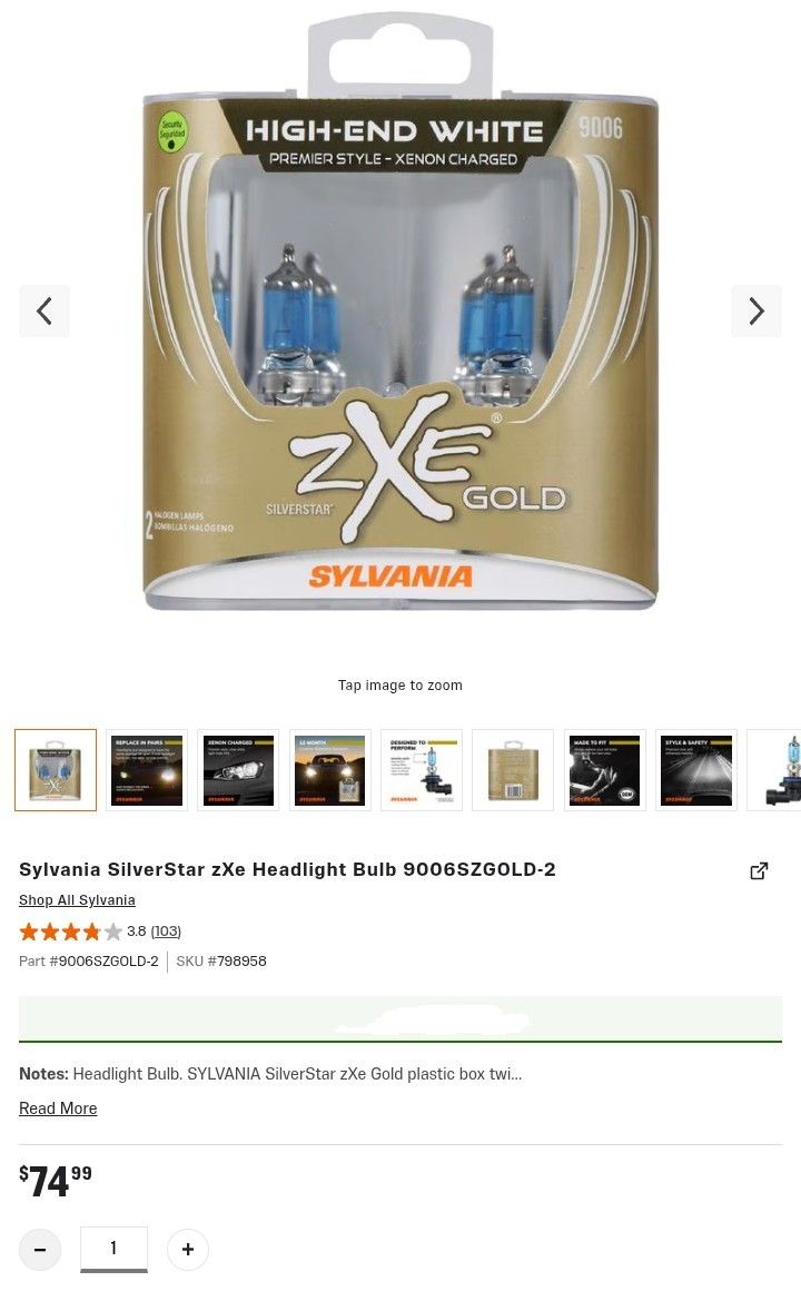 SilverStar zXe 9006 Headlights