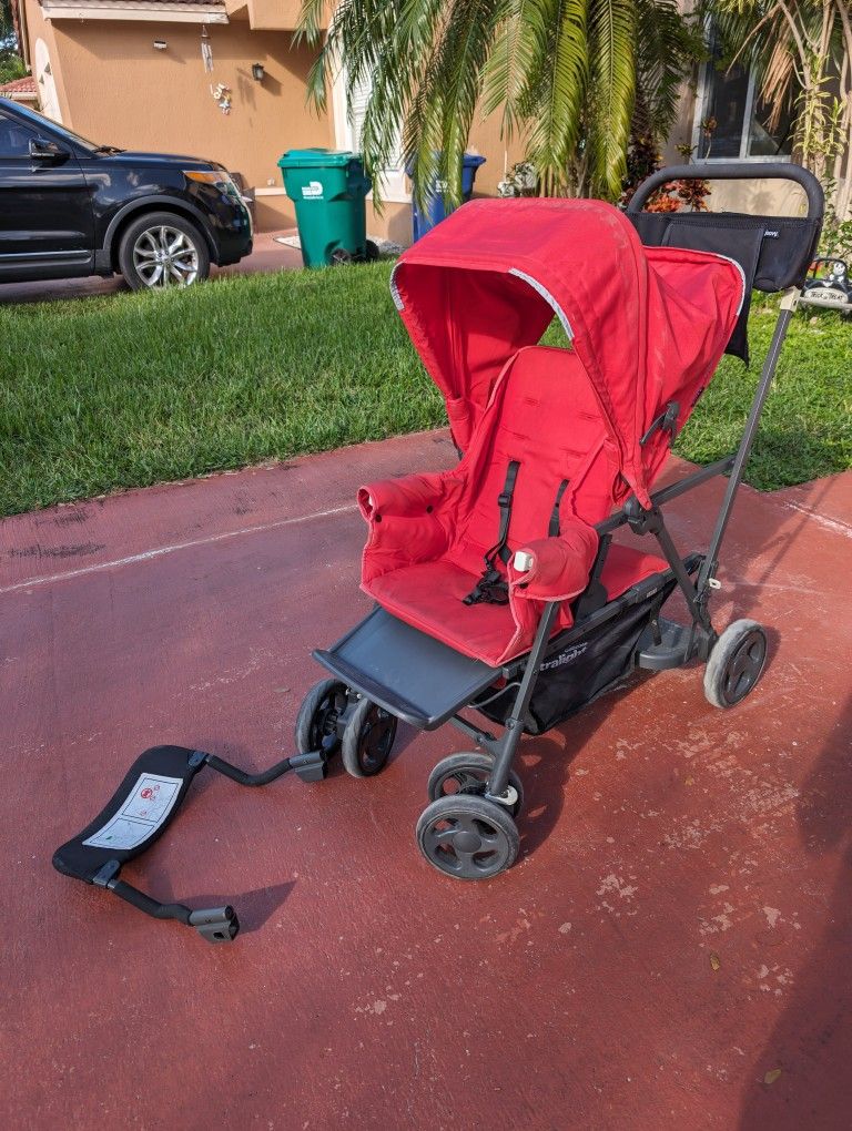 Joovy Sit And Stand Double Stroller In Red Strollers & Accessories