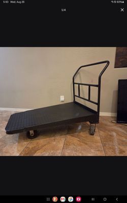 Heavy duty metal flat utility cart - the usable dimensions of the cart is  47" L x 28" W

1500 Lb capacity