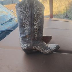 Corral Boots Crater With Bone Embroidery 