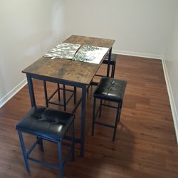 Dining table with 4 seats chair
