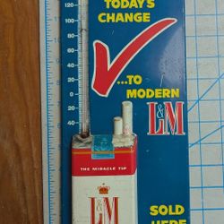 Wall Thermometer L&M Cigarettes RARE
